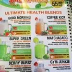 Core - スムージーのメニュー