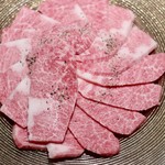 焼肉 大河 - 特選リブロースA5雌