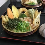 大地のうどん - 野菜天ぶっかけ(630円)