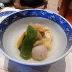 鮨・日本料理 暦 - 加茂茄子オランダ煮と甘鯛の黄身煮