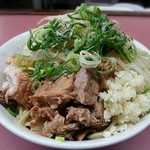 ラーメン荘 おもしろい方へ - 【(限定) 塩汁なし + チーズ】￥750 + ￥50