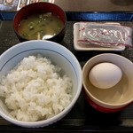 なか卯 - こだわり卵朝定食（250円）