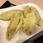 とまらない うどん愛 もっちもち ごんた - ごぼう天 120円 オーダーが入ってから揚げます