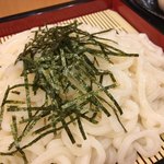とまらない うどん愛 もっちもち ごんた - ざるうどん 480円 大盛りサービス利用しています。