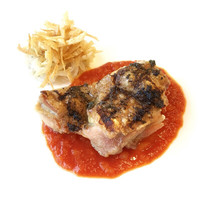 タピルージュ - 
                ～Principal～ メインディッシュ / 若鶏モモ肉のコンフィー　レモン風味　ニンジンのクーリと共に
                