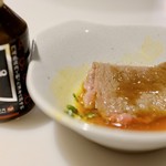 和牛肉割烹 格之進 82 - 焼きしゃぶを牛醤で。