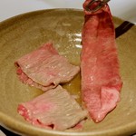 和牛肉割烹 格之進 82 - 焼しゃぶ サーロイン