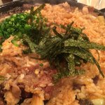 ホルモン天国 - 完成。ネギと海苔