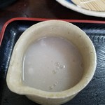 専心庵 - 蕎麦湯
