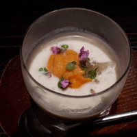 日本料理 丸しま - 空豆スープ