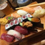 Tsukiji Hamashigezushi - ランチの窮味にぎり（＾∇＾）