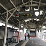 ダドガド - 米子駅0番ホーム。正面にねずみ男が・・。(^^