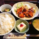 二階のはま田 - から揚げ定食