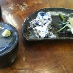 そば処 平石亭 - 付いてくるキノコ料理