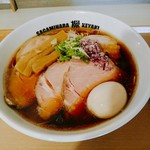 Sagamihara 欅 - 醤油らーめん(７５０円)+チャーシュー増し(２５０円)+味玉(１００円)+大盛(１００円)=１２００円