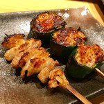Sumiyaki Wagaya - 皮とピーマン肉詰め