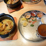 ダイヤモンドビリヤニ白身魚とアサリ