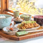 喫茶七彩館 - チキン味噌生姜焼き