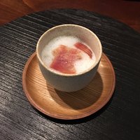 セルサルサーレ - 山椒泡と国産生ハム 枝豆の茶碗蒸し（セルサルサーレ） 2018.6