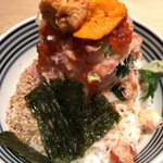 日本橋海鮮丼 つじ半 - ぜいたく丼、松のうに増し