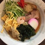 自慢亭 - 冷し中華並750円。