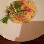 Ocean table - 水菜のペペロンチーノ