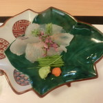 御料理 まつ山 - おこぜ刺身