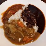 マルス食堂 - 「3種トリコロールカレー」980円