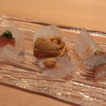 鮨 よし田 - 城下カレイ三種