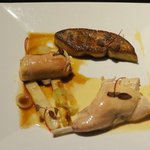 Ｓ+　エス・プリュス - ⑭ウサギのクリーム煮とロース・ロティの取り合わせ　鴨のフォアグラと共に