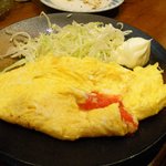 ずぼら - 明太オムレツ(わざと中を開いてます）