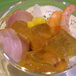 ボン・ヴィヴァン - 茄子のムース＆海の幸