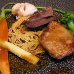 ボン・ヴィヴァン - 松阪牛ホホ肉とフォアグラのソテー