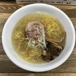 らぁめん道場黒帯 風神 - 塩ラーメン。