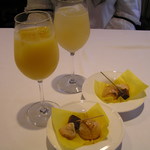 カンパーニュ - プチフール＆熊野みかんジュース・グレープフルーツジュース