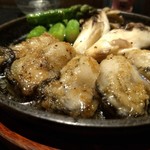 かきと旬鮮料理とおそば 開 - 牡蠣ステーキ
