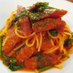 ガーデン＆クラフツ カフェ - ('11/7)チョリソソーセージとほうれん草のトマトソース