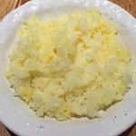 DURGA - ハーフサイズのサフランライス（柔らか目でカレーに合わない気がした）