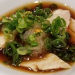 日本料理 TOBIUME - 虎魚の肝ポン酢
      これだけでお酒がスイスイ。(笑)