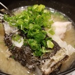 日本料理 TOBIUME - ⑪海味～"厳つさとは裏腹に"、その2
      虎魚のアラ焚きをまさに潮汁で。
      優しくて美味しくて、ホッとします。
      プルプルのコラーゲンも良いですね♪