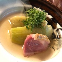 うかい鳥山 - 丸茄子の揚げ浸し