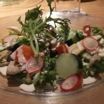 ザ キッチン カンラ - 数種類の季節野菜を使った菜園風サラダ