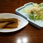 浜勢 - 付だしの煮穴子と名物のポテトサラダ