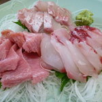 浜勢 - お刺身（カマトロ、真鯛、平目）