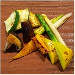 石心亭 - 野菜焼き