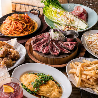 豊富な1種飲み放題付 肉宴会 満足プラン 飲み放題付き5 000円 40円 宴会 歓送迎会 貸切個室 パーティースペース Cinq なんば サンク 大阪難波 ダイニングバー 食べログ
