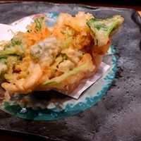 すし処 やま幸 - 白エビのかき揚げ