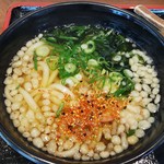 あじわい処 麺 - うどんには七味を投入(2018.06.28)