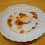 鮨松榮 - 鱧炭焼 トマトと実山椒のイタリアンソース