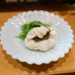 鮨松榮 - 鱧（雄）しゃぶ 九条葱